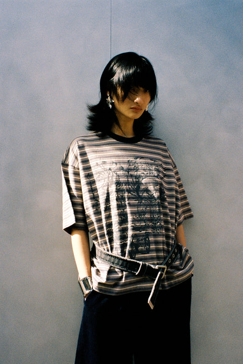 LOUD NOISES STRIPE TEE