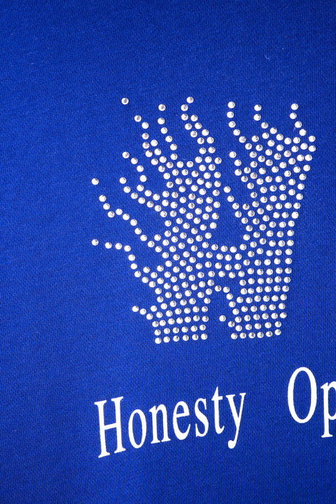 HONESTY OPENNESS TRANSPARENCY HOODIE- RHINESTONE