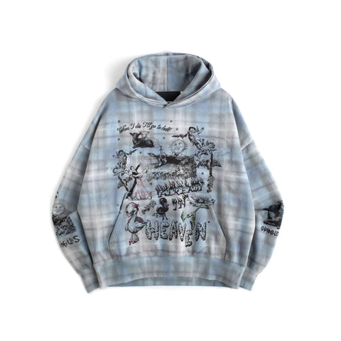 ALREADY IN HEAVEN PLAID HOODIE