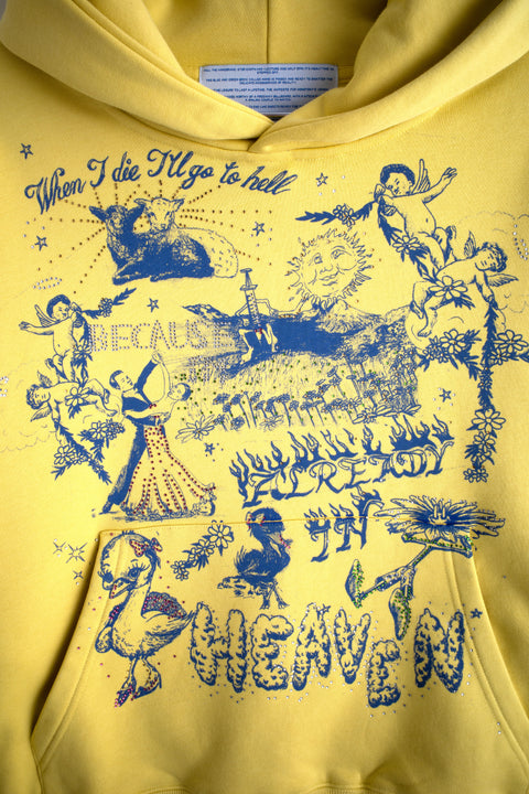 ALREADY IN HEAVEN HOODIE YELLOW