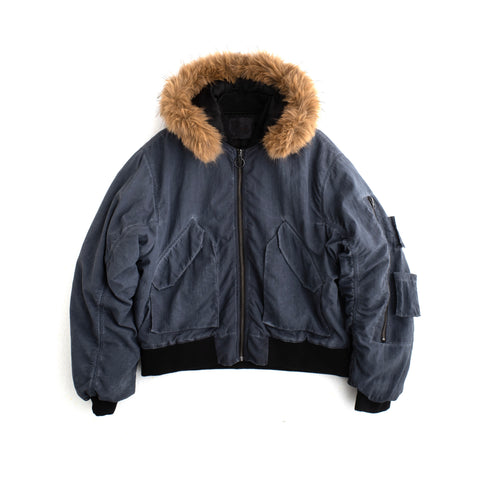 FUR HOOD BOMBER