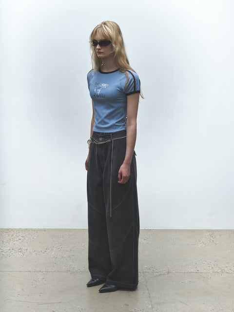 SUN BLEACHED SLANT PANT