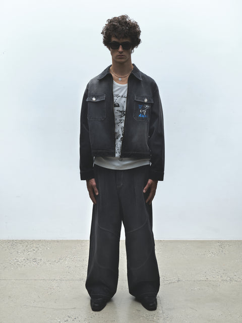 SUN BLEACHED SLANT PANT