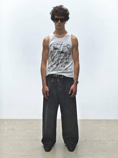 SUN BLEACHED SLANT PANT