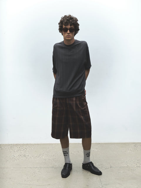 KNIT STRIPE TEE