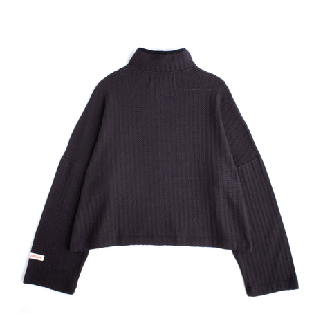 ZIP UP BOXY KNIT
