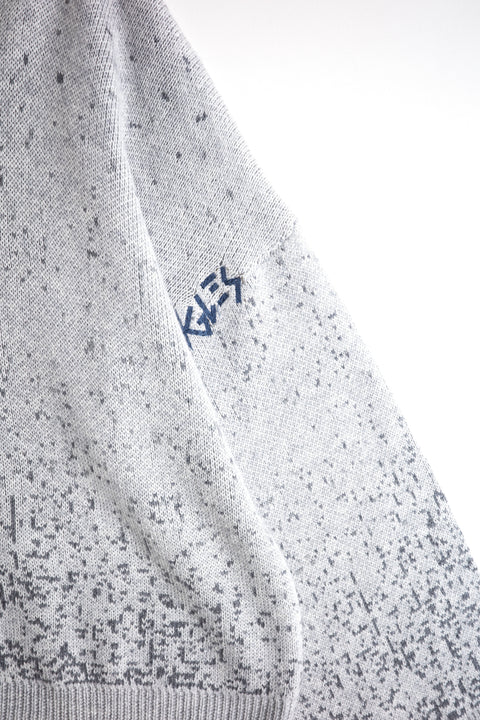 SPECKLE V-NECK SWEATER GREY