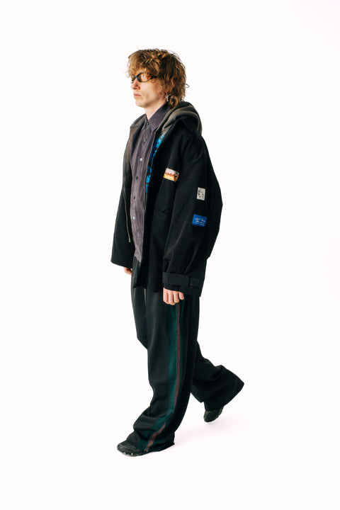 CRINKLE BUTTON UP SHIRT