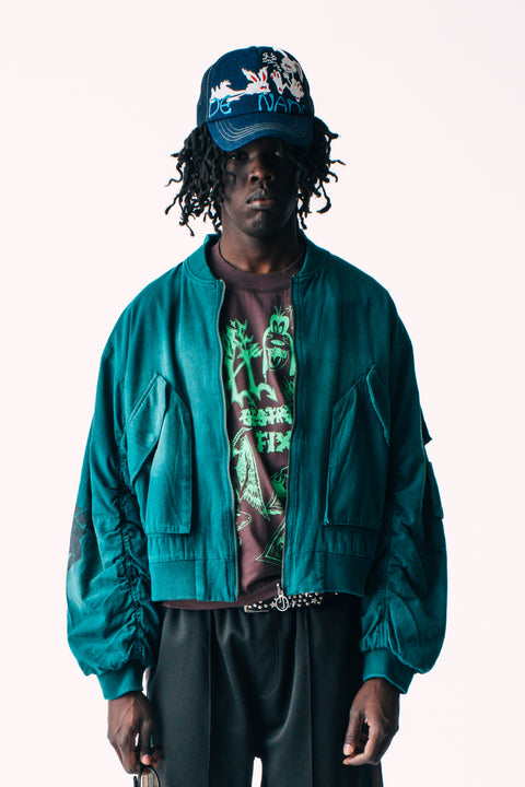 YOU CAN CUT ALL THE FLOWERS BOMBER JACKET