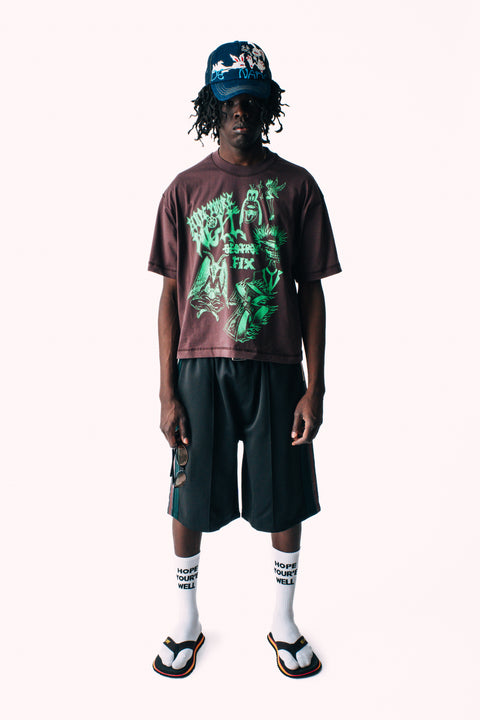 HOPE YOU'RE WELL TEE - BROWN