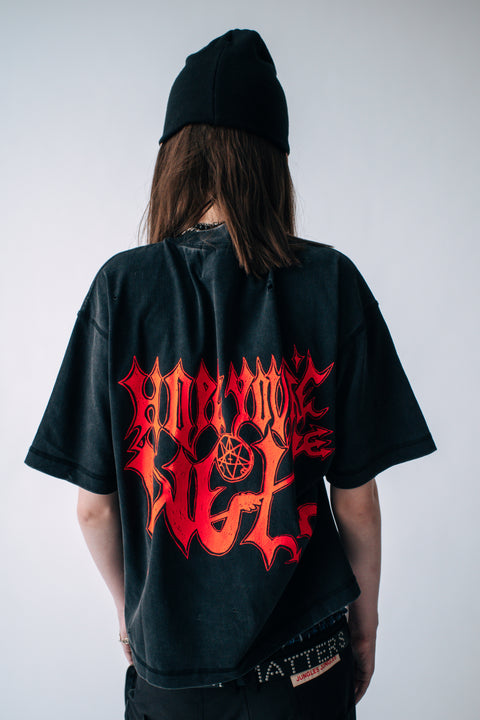 DEVIL DISTRESSED TEE