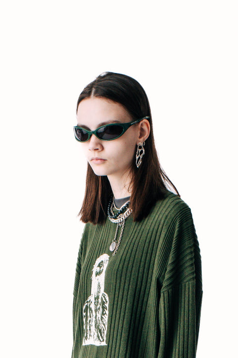 FACE SLAP - GREEN/BLACK