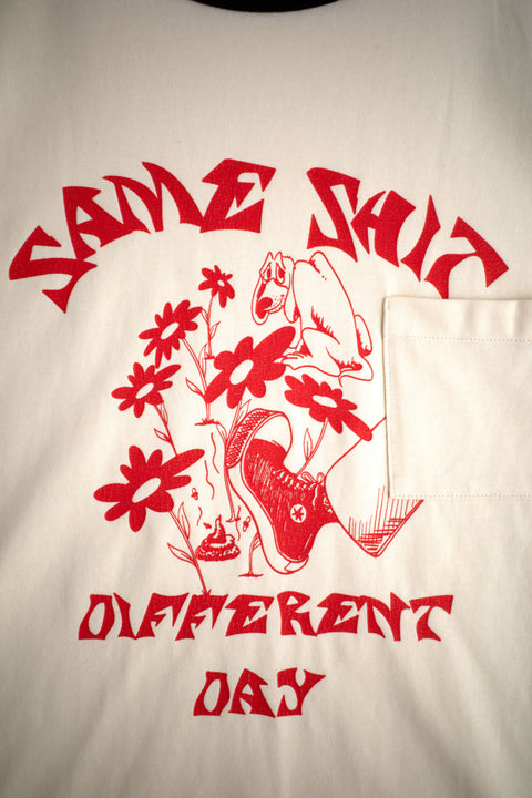 SAME SHIT RINGER TEE