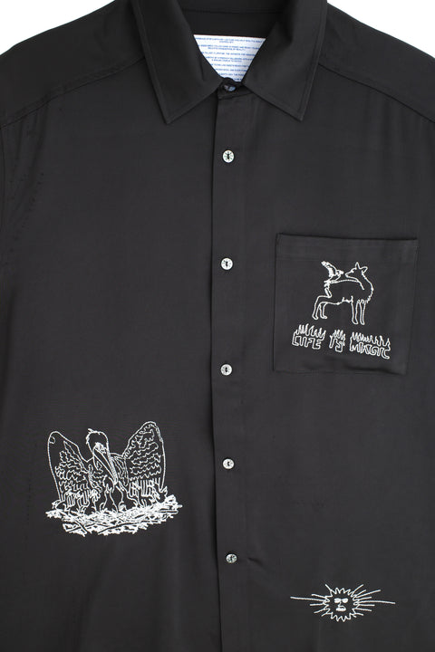 Life Is Magic Button Up