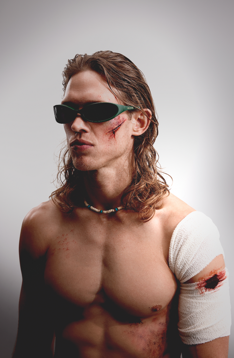 FACE SLAP - GREEN/BLACK