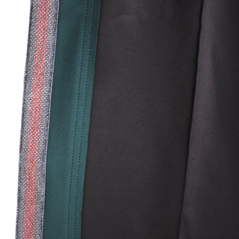 WEAVE TRIM PINTUCK PANTS