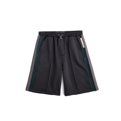WEAVE TRIM PINTUCK SHORTS