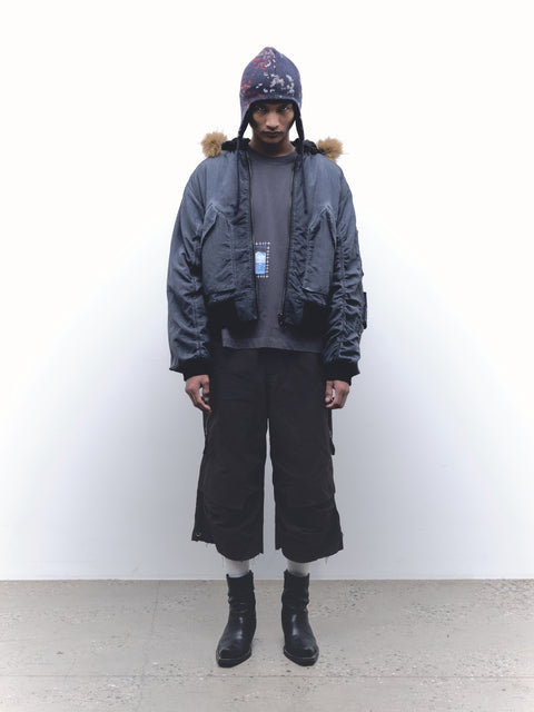 FUR HOOD BOMBER