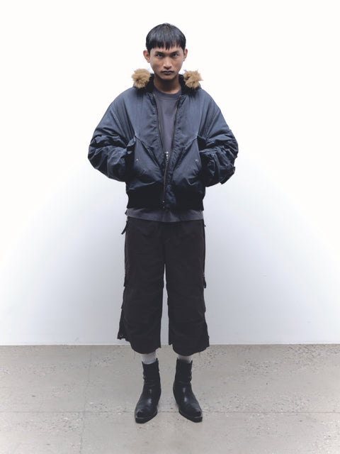 FUR HOOD BOMBER