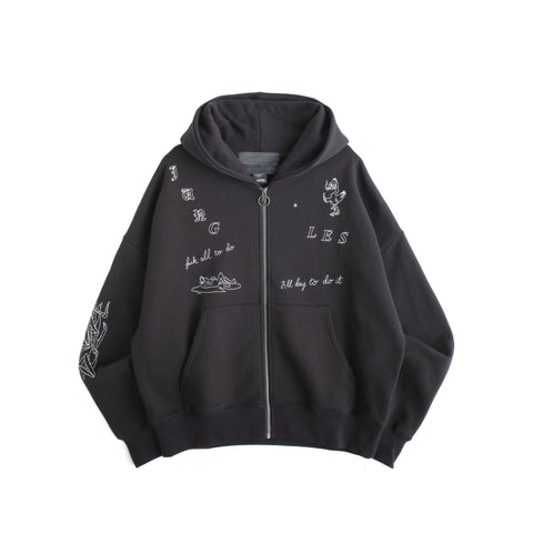 FUCK ALL ZIP HOODIE