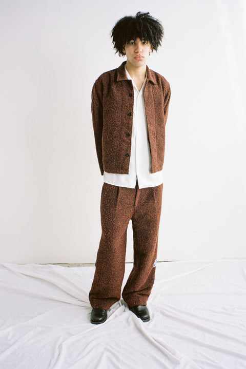 Static Boucle Pleated Pant