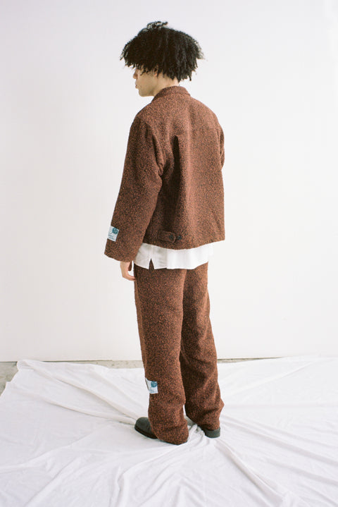 Static Boucle Pleated Pant