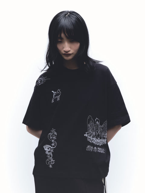 LIFE IS MAGICK TEE- BLACK