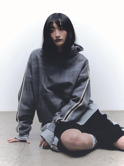 HAZE PLAID HOODIE