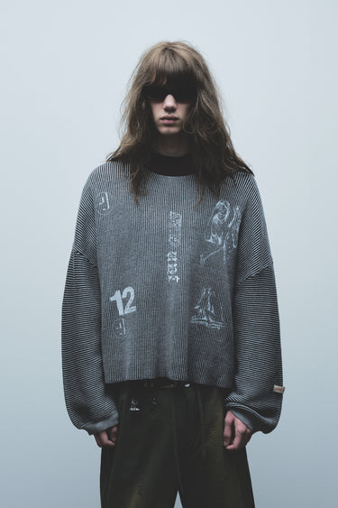 For a Brief Moment 2 Tone Rib Knit