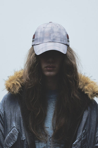 Double Taping Plaid Cap
