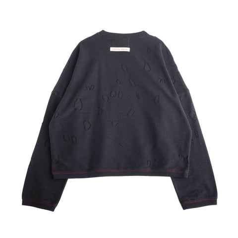 Distressed Terry Crewneck