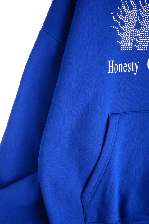 HONESTY OPENNESS TRANSPARENCY HOODIE- RHINESTONE