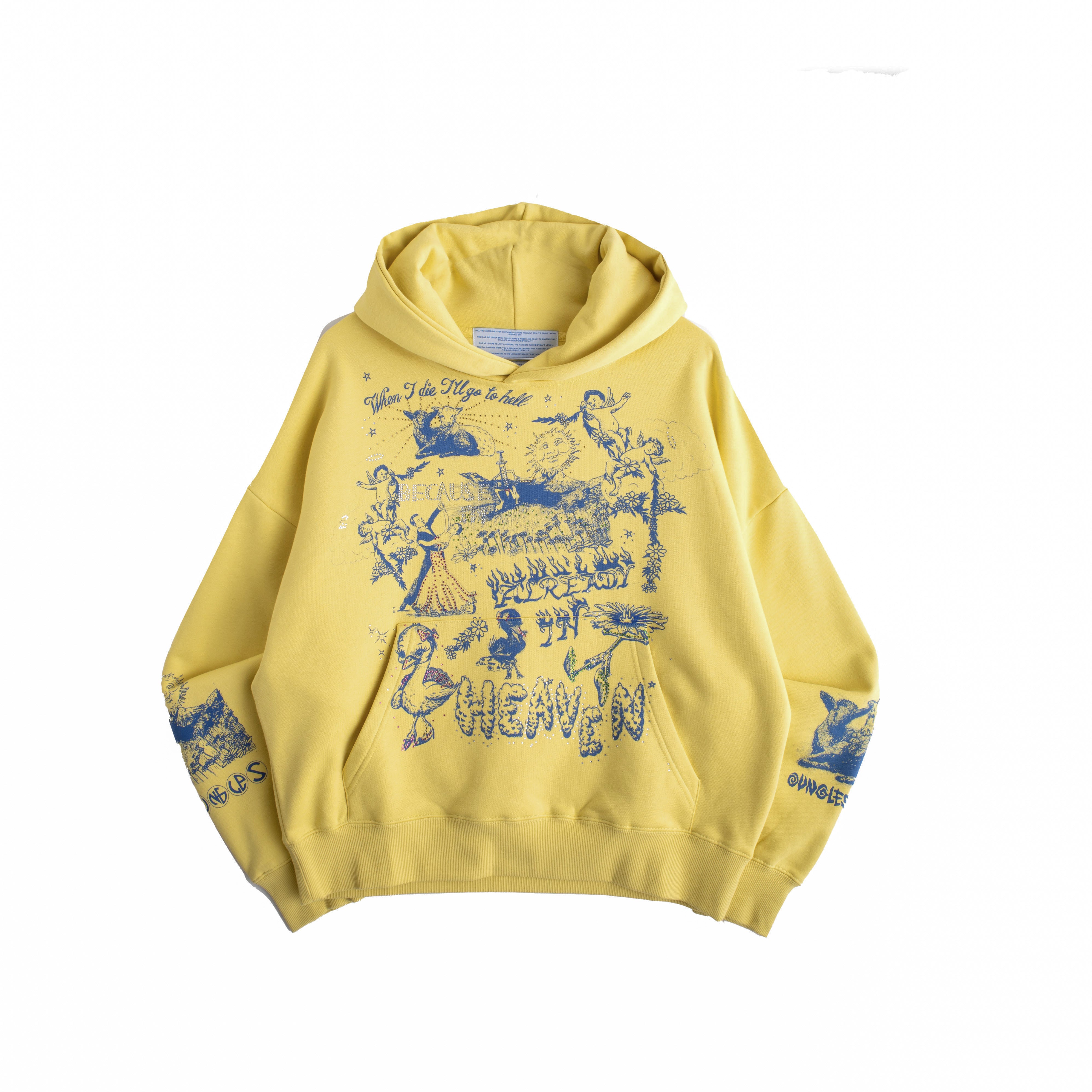 ALREADY IN HEAVEN HOODIE YELLOW – JUNGLES