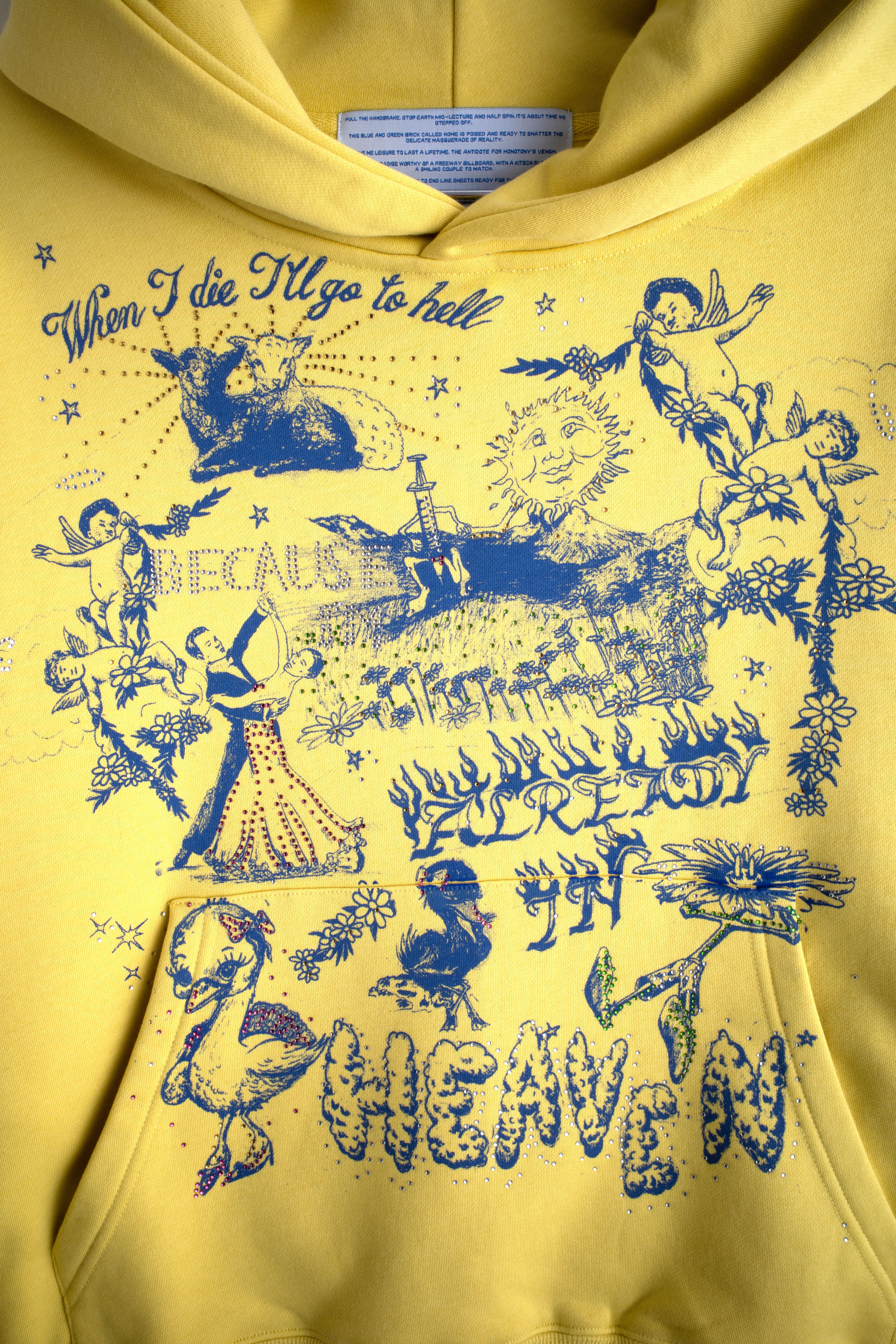 ALREADY IN HEAVEN HOODIE YELLOW – JUNGLES