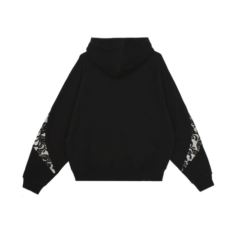 Lace Panel Hoodie