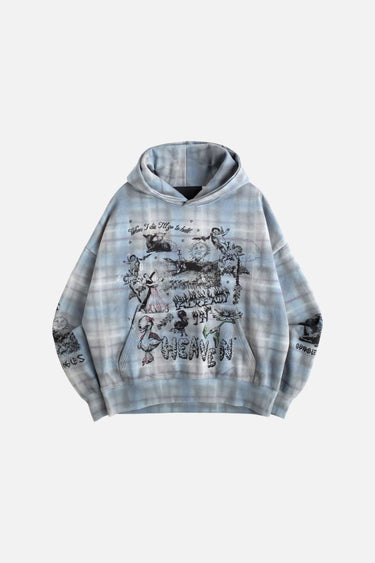 Already In Heaven Plaid Hoodie