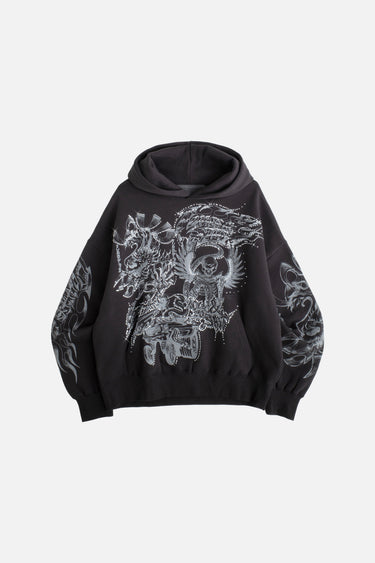 Flames & Stuff Hoodie Black