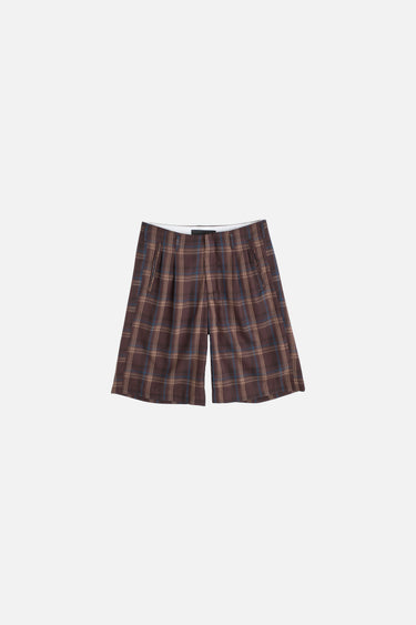 Hollywood Waist Plaid Shorts