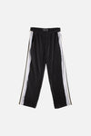 Weave Trim Pleat Pants