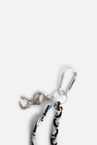 Peace-man Woven Carabiner Keychain