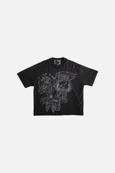 Flames & Stuff Tee - Vintage Black