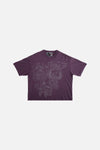 Flames & Stuff Tee - Vintage Purple