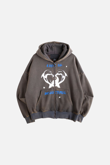 Life Is Beautiful Zip Hoodie