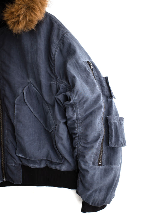 FUR HOOD BOMBER