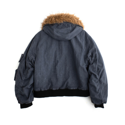FUR HOOD BOMBER