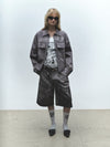 Flaming Dolphins Trucker Jacket