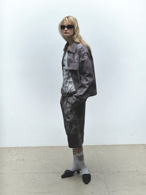 FLAMING DOLPHIN TRUCKER JACKET