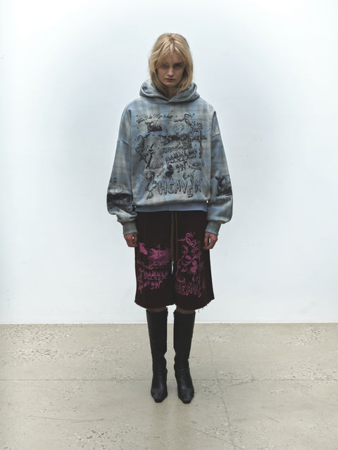 ALREADY IN HEAVEN PLAID HOODIE