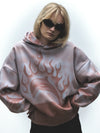 Flaming Dolphin Airbrush Hoodie