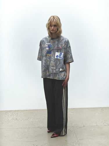 Knit Panel Pants